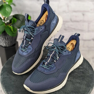 Cole Haan men's shoes 9.5M D, blue leather and mesh zero grand athletic trainers